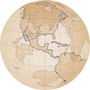 Translucent globe marked with the locations of RockCloud scrubbing nodes worldwide